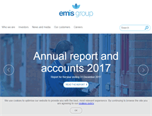 Tablet Screenshot of emisgroupplc.com